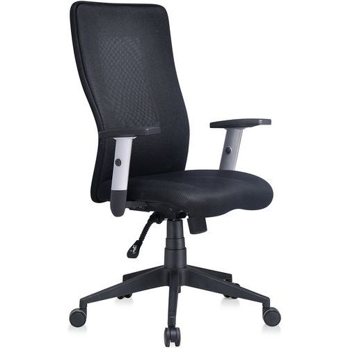 SIÈGE DE BUREAU TOP MANUTAN - TISSU - NOIR