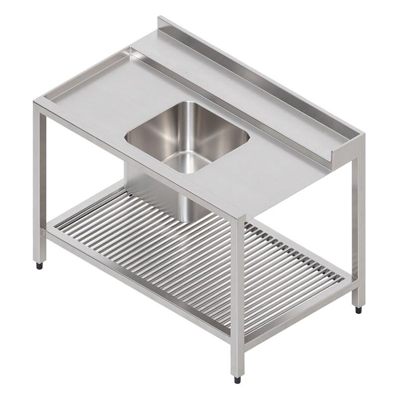 SOFRACA Table De Prélavage - Long. 1200 Mm - Accrochage À Gauche - Réf:TLEGV120 - TLEGV120_0
