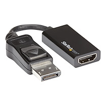 STARTECH.COM ADAPTATEUR DISPLAYPORT VERS HDMI - CONVERTISSEUR DP VERS HDMI - M/F - ULTRA HD 4K 60 HZ - NOIR (DP2HD4K60S) - CONVERTISSEUR VIDÉO
