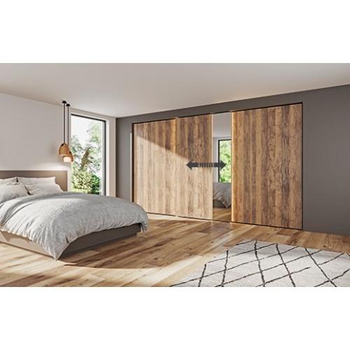 SYSTÈME PORTE COULISSANTE-TOPLINE XL-H33-60KG-E18-30MM-3 PORTES HETTICH
