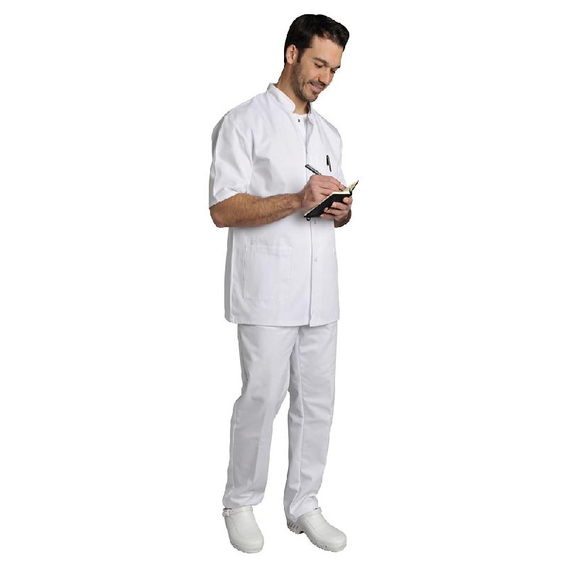 TUNIQUE HOMME POUR MILIEU HOSPITALIER, MANCHES COURTES, TAILLE 40/42