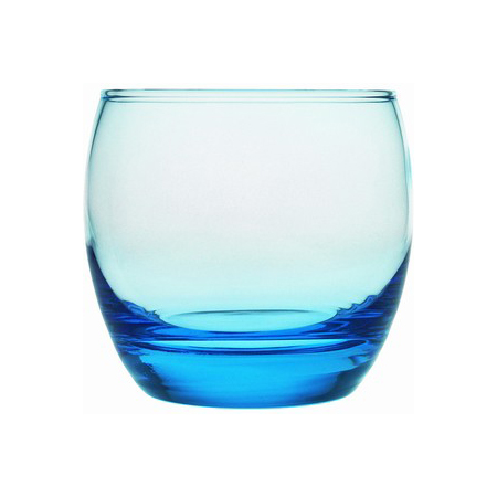 VERRE À EAU BLEU FORME BASSE 32CL - LOT DE 6 - ICE BLUE - ARCOROC - SALTO