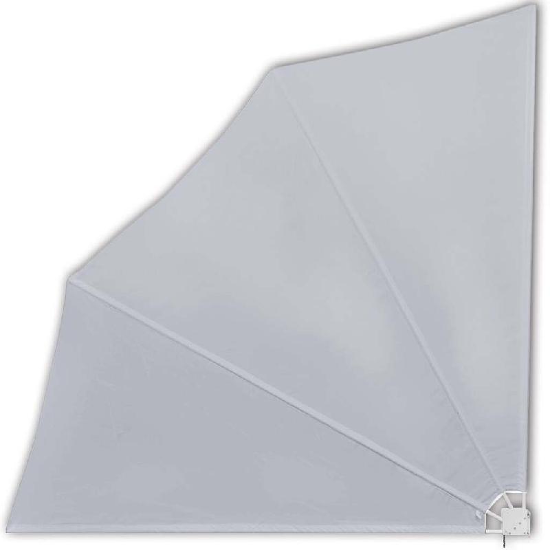 VidaXL Auvent latéral pliable de balcon Gris 140x140 cm Modèle Balcon Maxima - gris 41575_0