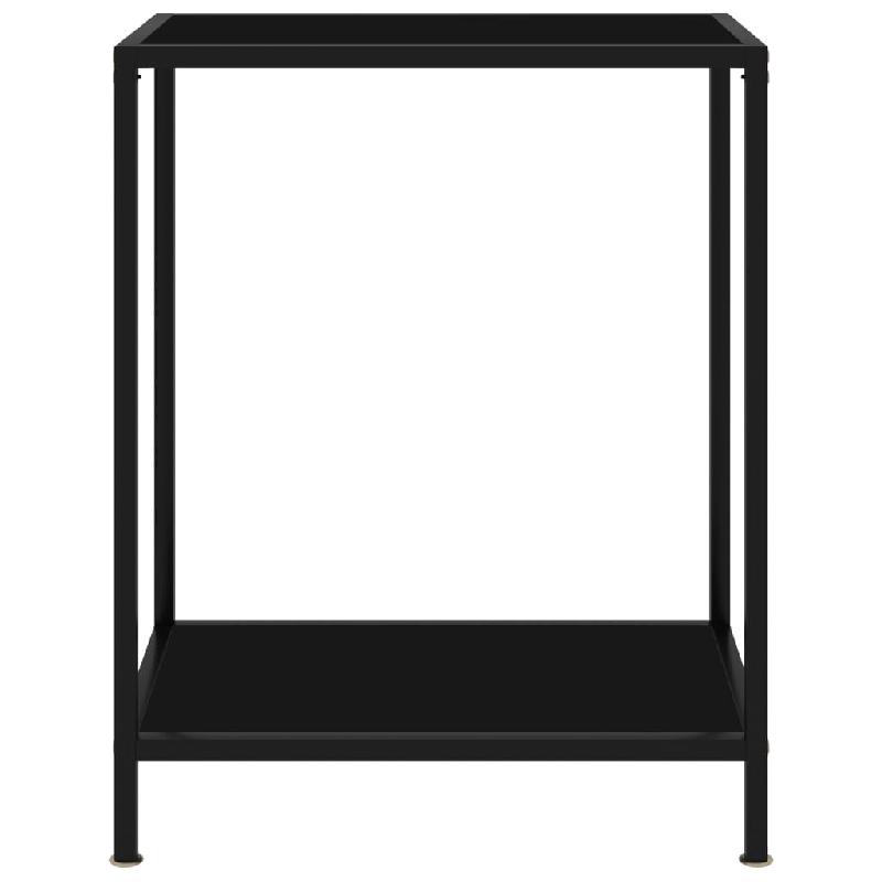 VidaXL Table console Noir 60x35x75 cm Verre trempé Modèle Orion Design - 322828_0