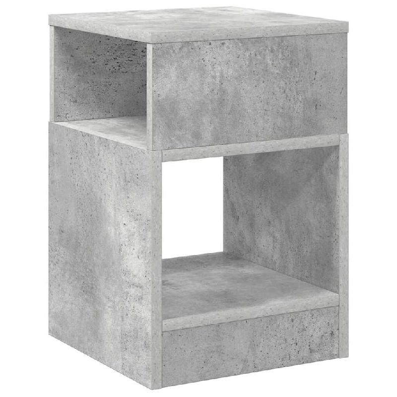VidaXL Table d'appoint Gris béton 30,5 x 30 x 45 cm Bois d'ingénierie Modèle Flex Prestige Plus - 890902_0