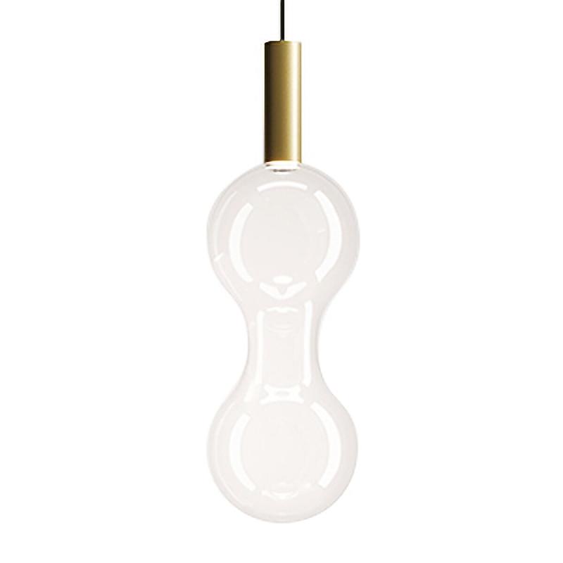 Zafferano Suspension Sfer'Otto LED 8W en verre borosilicate soufflé à la bouche avec finition Or et Transparent, diamètre 18 cm, IP40 - doré 80589_0