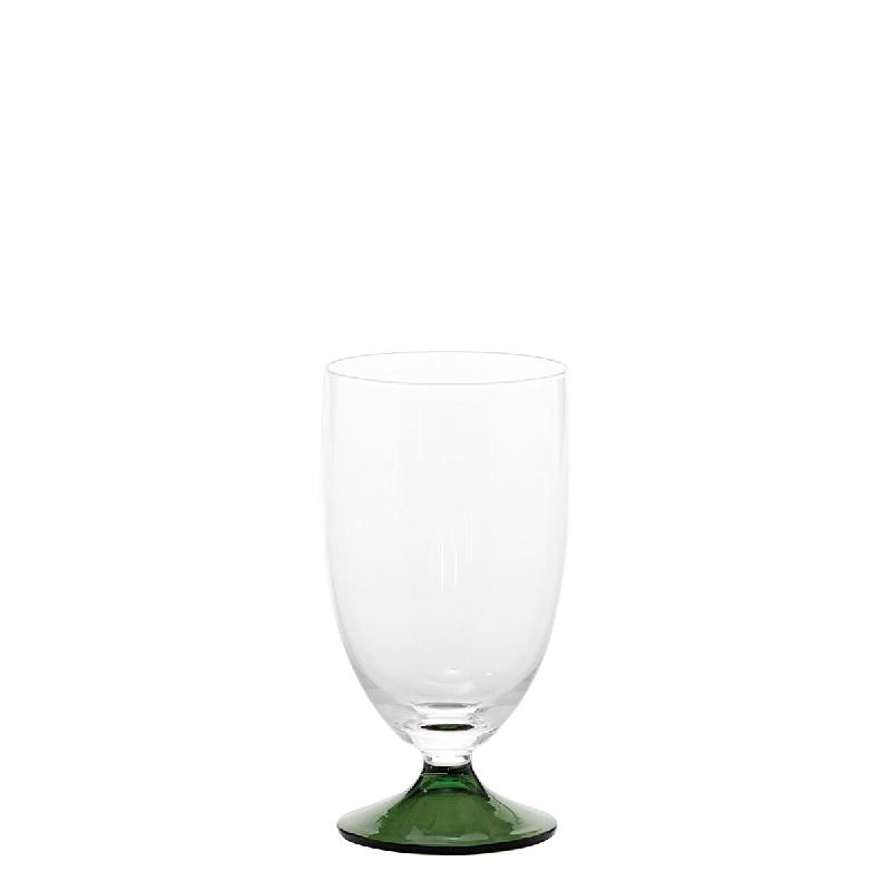 Zafferano Verre Maestro En Verre Sodo-Calcique Soufflé À La Bouche, Lot De 4 Pièces, Couleur Vert, Design Vénitien Sans Pied Pour Vins Élégants_0
