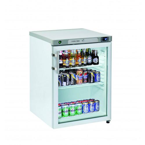 ARMOIRE RÉFRIGÉRÉE VITRÉE POSITIVE BLANCHE PROFESSIONNELLE COOL HEAD - 200 L