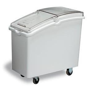 Bac de stockage alimentaire roulant - Avec roues pivotantes et couvercle transparent - 80L ou 100L_0