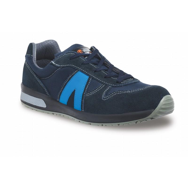 Basket de sécurité basse Alpac Blue - S1P SRC - Confortable et légère - Daim et tissu_0