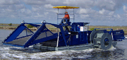 Bateau faucardeur ramasseur - Capacité 28,5 m³ / 5 900 kg -Aquamarine H11-1000_0