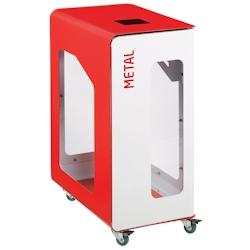 Rossignol - Borne de tri vigipirate support sac 90L mobile CUBATRI - emballages blanc/jaune - jaune métal 54794_0