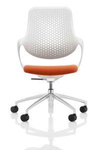 Coza - chaise de bureau - boss design - couleur blanc pur_0
