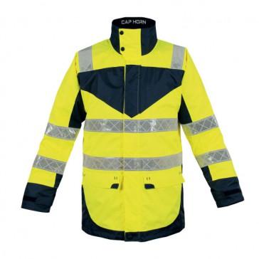 ENSEMBLE PLUIE HV CAP HORN JAUNE/MARINE XL_0