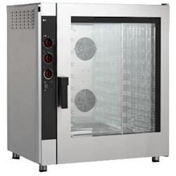 EURAST - Four à convection mécanique électrique 10 GN 1/1 ou plateaux 600x400 - 870x750x1000 mm - 12600 W 400/3V - 41201EME - gris 41201EME_0