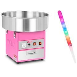 Helloshop26 - Kit machine à barbe à papa professionnel avec bâtons (50 unités) 52 cm 1 200 watts rose 14_0009187 - 3000221500942_0
