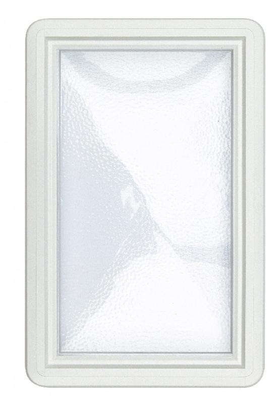 Hublot pour porte de garage coulissante - 37 x 23,5 cm - Épaisseur 22 à 26 mm - Thermoplastique injecté - Fabrication française_0