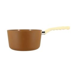 Menastyl - Casserole 20cm Colorama Noisette - En Aluminium - Revetement Antiadhesif En Ceramique - 3256391017944_0