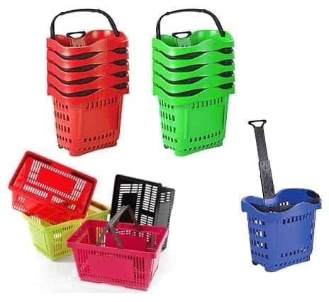 Paniers de magasin à main et à roulettes - 22L ou 43L - Ergonomiques et résistants_0