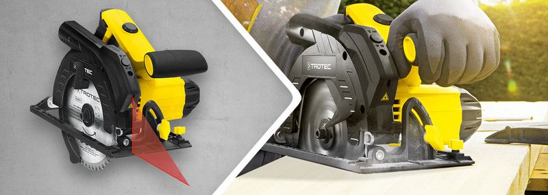 PCSS 10‑1400 - Scie circulaire Trotec GmbH & Co. KG - 1400W, profondeur de coupe 65 mm, angle ajustable et viseur laser_0