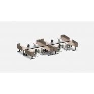 Bureau open space moderne et convivial Power Spine - Teknion - Collection District avec design fonctionnel et esthétique_0