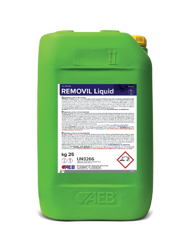 Removil Liquid - Détergent alcalin liquide haute causticité pour l'industrie alimentaire et embouteillage_0