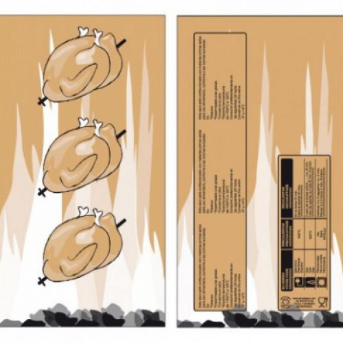 Sacs pour poulet rôti en kraft ingraissable - RÉF. GDP02-ET_0