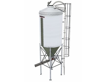 Silo d'élevage à cône axial de 60° pour l'alimentation des veaux- Capacité 20m3, 26m3 ou 30m3 - ROUSSEAU_0