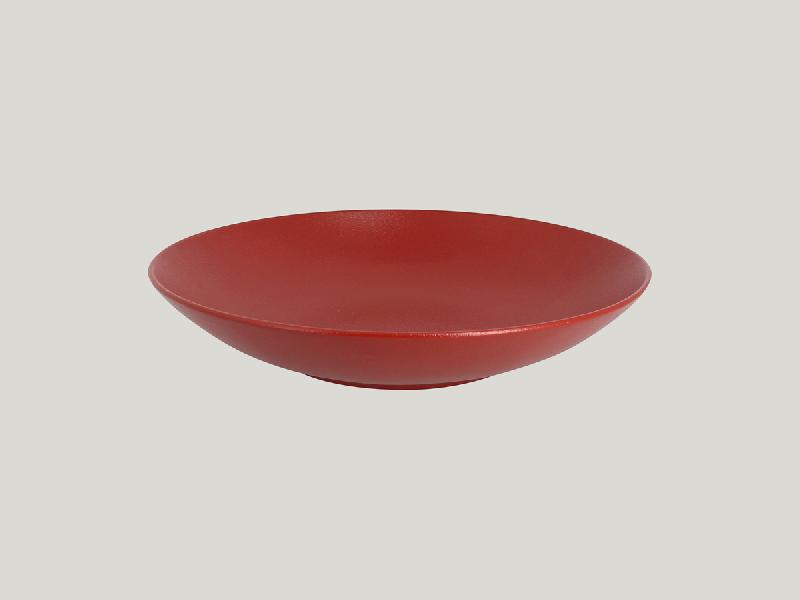 ASSIETTE CREUSE ROND ROUGE PORCELAINE Ø 26 CM NEO FUSION RAK