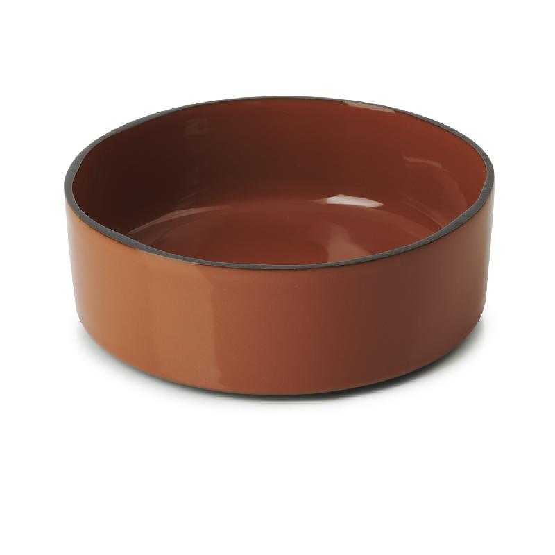 ASSIETTE CREUSE ROND ROUGE PORCELAINE Ø 14 CM CARACTERE REVOL
