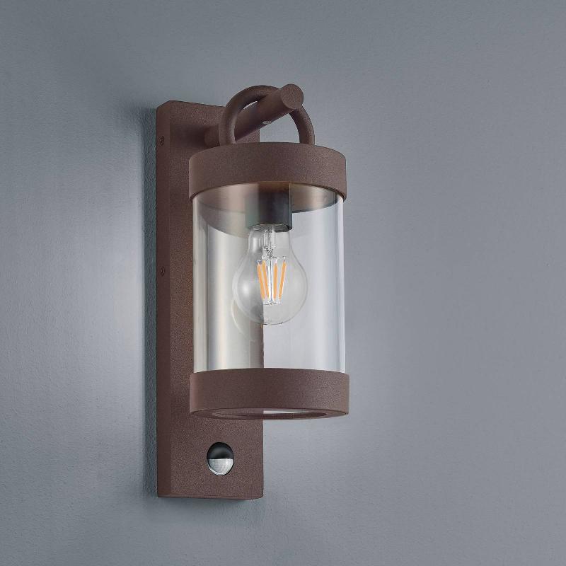 TRIO LIGHTING APPLIQUE D\'EXTÉRIEUR SAMBESI À DÉTECTEUR, ROUILLE