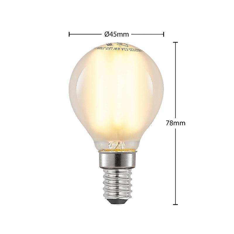 ARCCHIO AMPOULE GOUTTE LED E14 4 W 2 700 K MATE DIM X5