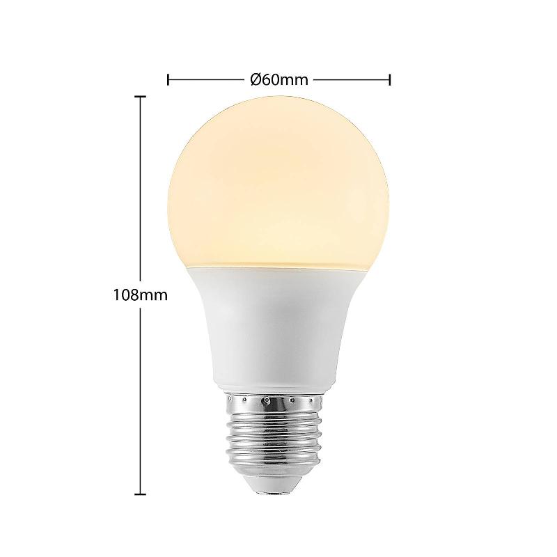 ARCCHIO AMPOULE LED E27 A60 8 W 3 000 K OPALE X2