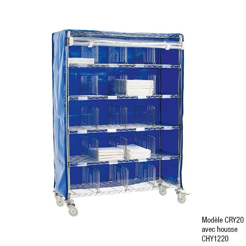 Ariane Chariot Affectation Linge Propre 10 Residents - gris CRY10-1_0