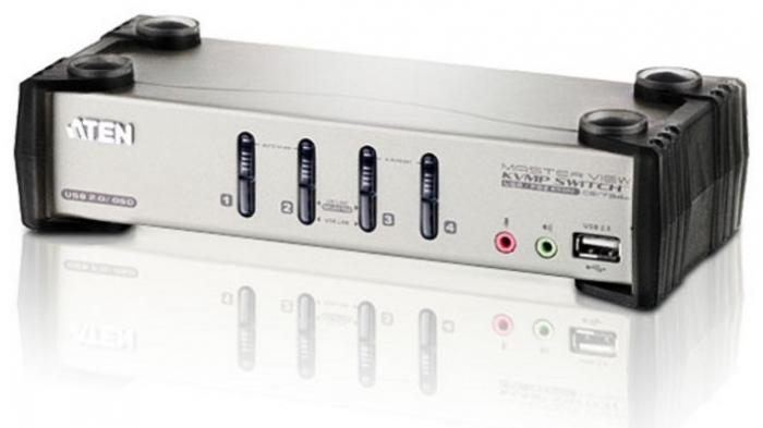 ATEN CS1734B - Déport KVM pour 4 UC USB avec partage de périphériques et haute résolution_0