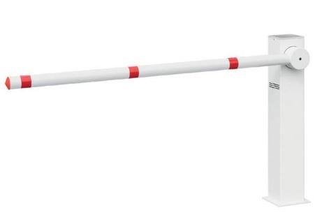 Barrière levante solaire - aluminium thermolaqué - bras avec bandes réfléchissantes - alimentation photovoltaïque_0