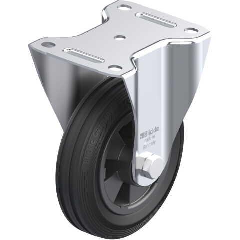 BLICKLE - ROULETTE FIXE Ø 150MM BANDAGE CAOUTCHOUC SBR 135KG - B-VPP 150R