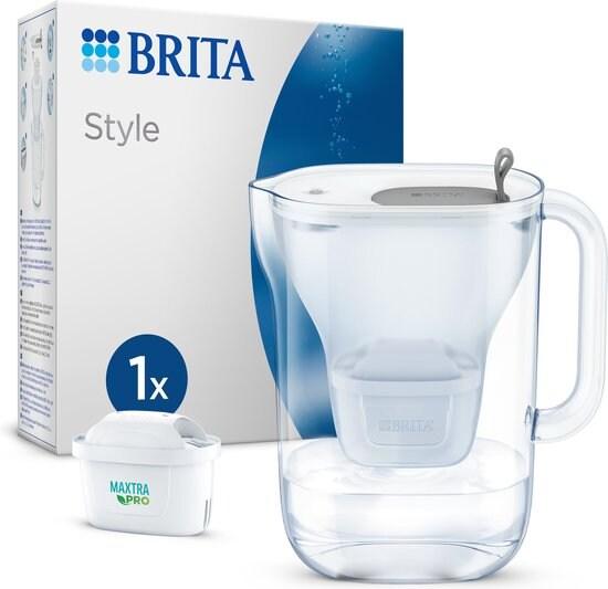 BRITA Carafe Filtrante 2.4l Bleu/gris + Cartouche Maxtra 1051125 - gris plastique 4006387124212_0