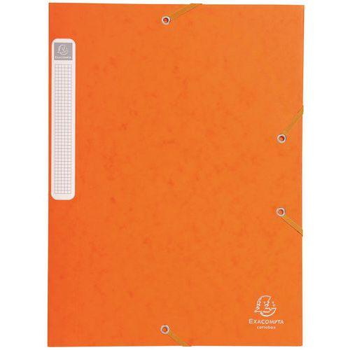 BTE DE CLASS. CARTOBOX DOS 25MM CTE LUSTRÉE A4 ORANGE - EXACOMPTA