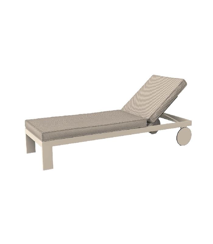 Chaise longue Posidonia - crème_0