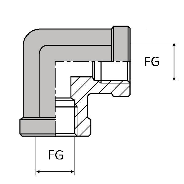 Coude femelle gaz cylindrique x femelle gaz cylindrique 90° - WCFG900202 - CFG 1/8 90 - Ø FG 1/8' - Ø FG 8.56 mm_0
