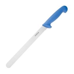 Couteau à trancher denté Hygiplas bleu 25cm - FX120_0