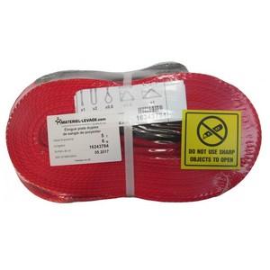 Élingue sangle plate CMU 5T - PTS05/XX - Norme EN1492-1 - Flexible et résistante_0