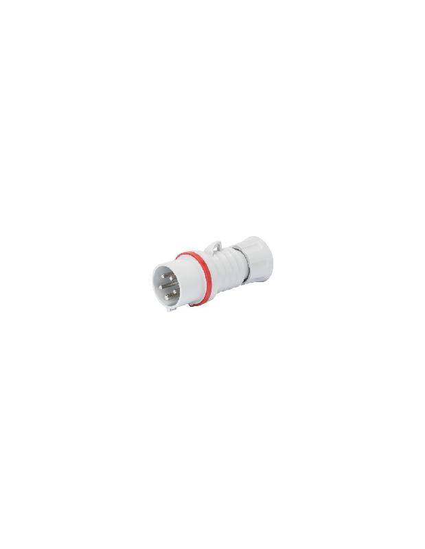 FICHE MOBILE DROITE IEC 309 HP IP44/IP54 3P+N+T 16A 380 - 415V ROUGE - GEWISS - GW60009FH
