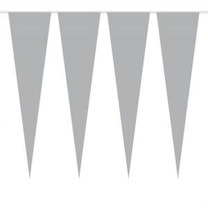 Folat Guirlande de fanions argenté 10m - 22611_0