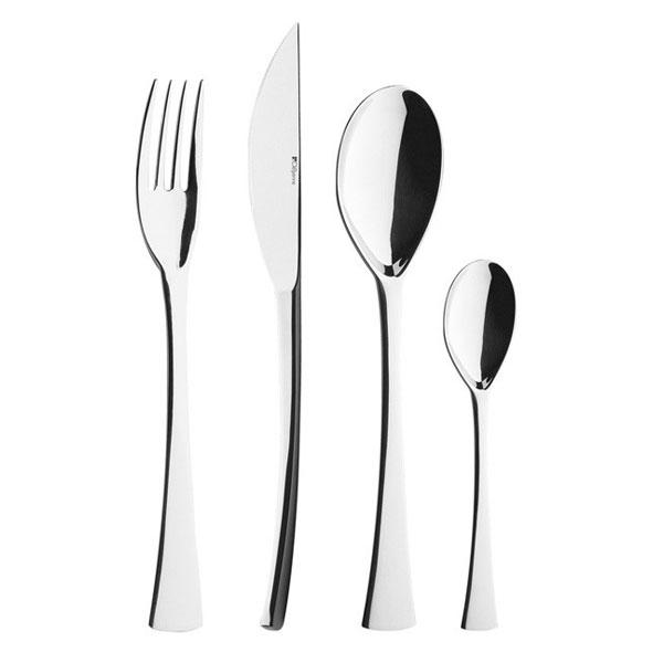 FOURCHETTE À DESSERT EN INOX 18/10 - LOT DE 6 - GUY DEGRENNE - SOLSTICE