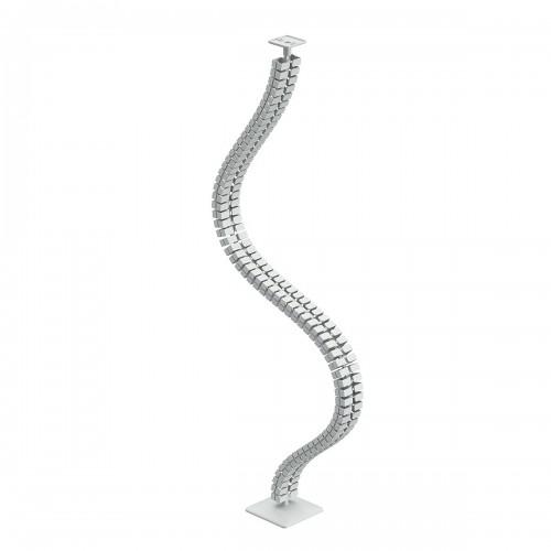 GOULOTTE PASSE-CÂBLES FLEXIBLE À CHAÎNE SLIM STEELFORCE - POUR BUREAU - BLANC HETTICH