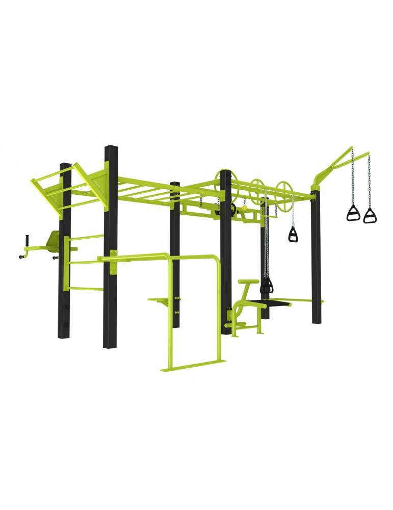 Grand circuit de Street Workout avec 14 postes d'entraînements pour collectivités et forces de l'ordres_0