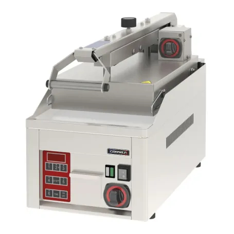 Grill à rabat électrique semi-automatique CASSELIN CGRCAB - acier inoxydable, plaques autonivelantes et thermostat réglable_0