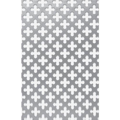 GRILLE DE MÉTAL DÉPLOYÉ EN ALUMINIUM ANODISÉ - MODÈLE 491 - 1 X 2 M - ARGENT DUVAL